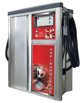 Kettős önkiszolgáló porszívó külön rázóval, 2x3,0 kW, 400 V, elektronikus érmeadagoló